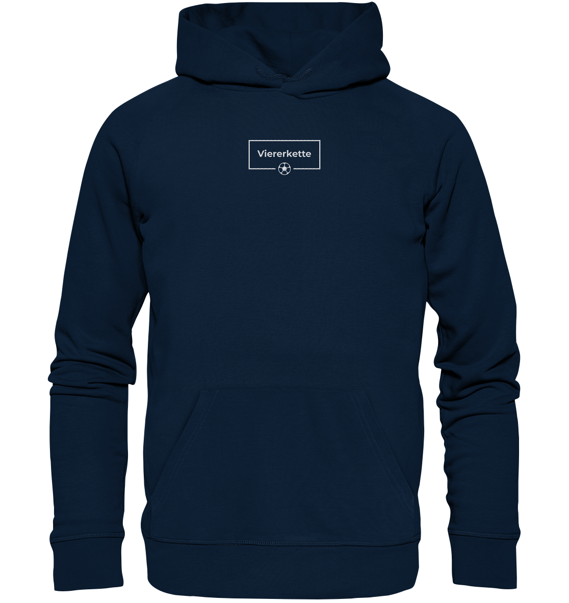 Organic Hoodie - Stick Logo Viererkette  - Organic Hoodie (Stick)