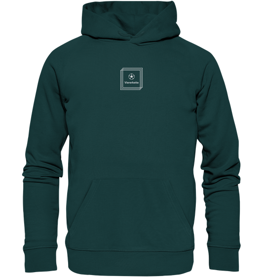 Organic Hoodie - Stick Logo Viererkette  - Organic Hoodie (Stick)