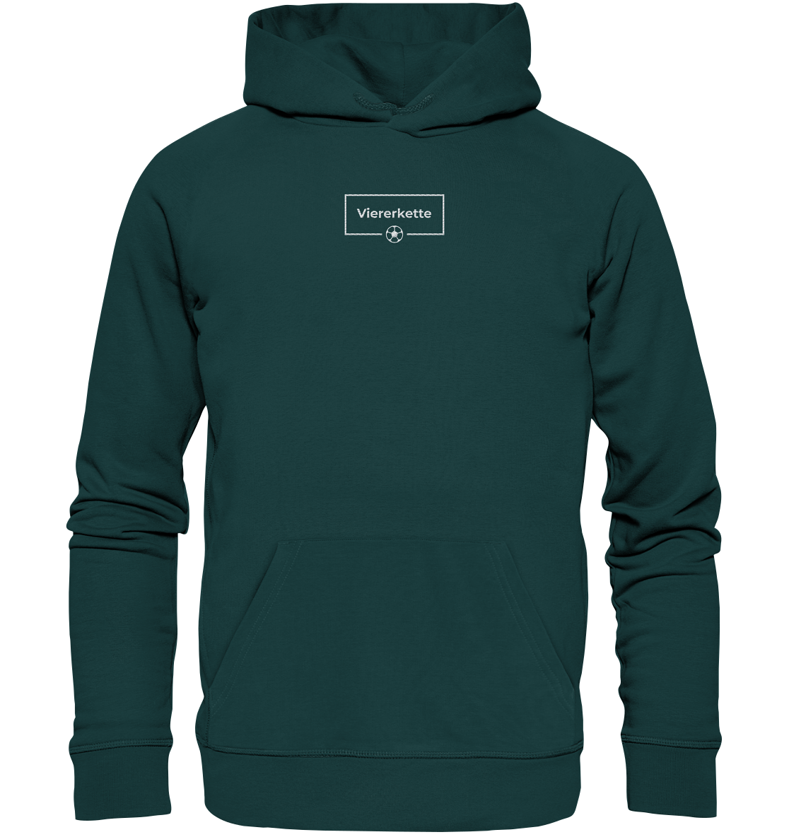 Viererkette Hoodie mit Stick Logo - Organic