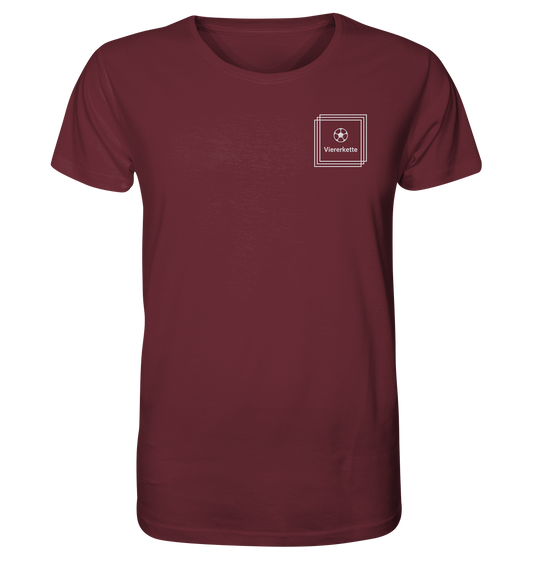 T-Shirt Viererkette mit Sticklogo - Organic Shirt (Stick)